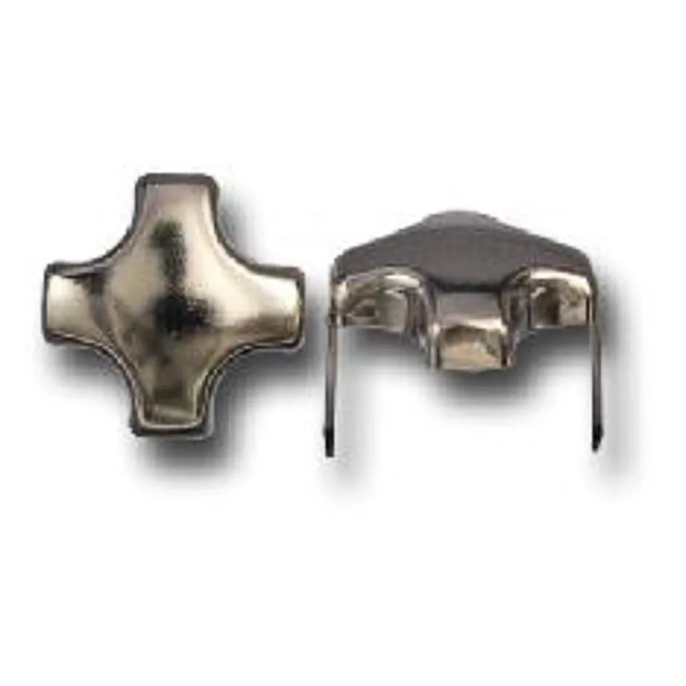 12 Mm Cross Stud
 Wide
2 Prongs
25 Pcs In A Pack