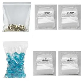 5x5 Zip Slide Lock Bags Clear Plastic Poly Seal Lock Flat Pack Reclosable 400PC