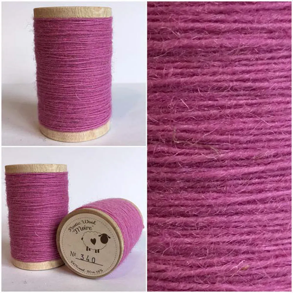 BERRY CRUSH Hand Dyed HALF YARD Wool Fabric for Wool Applique and Rug Hooking