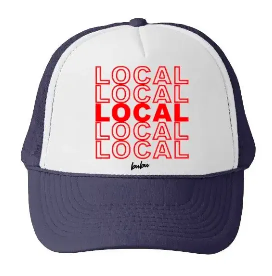Bubu - Baby/Toddler/Kids Trucker Hats - LOCAL in Navy/White