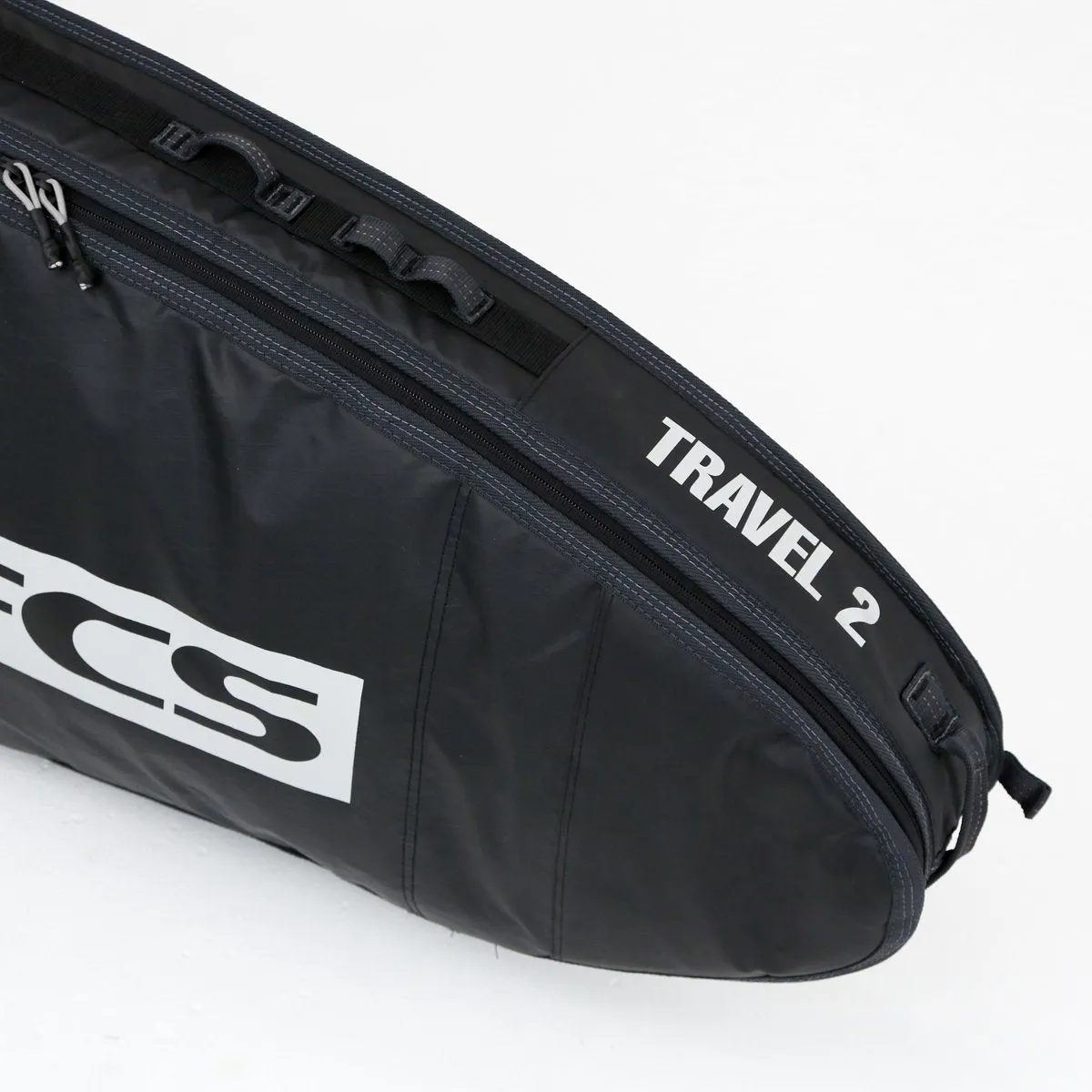 FCS board bag - Travel 2 Hybrid/Funboard bag Black-Grey