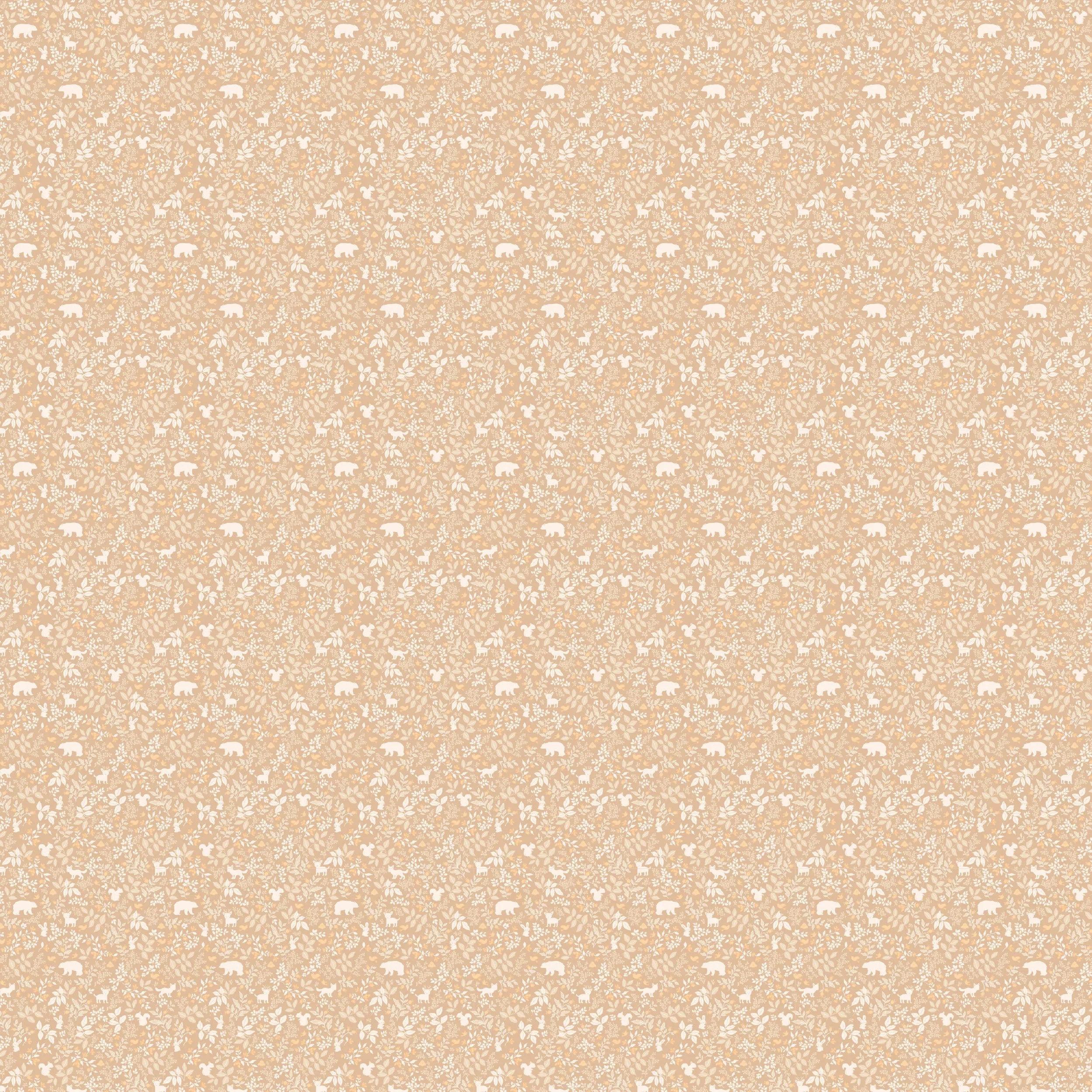 Fox & Fallow Organic Muslin Wrap - Forest Friends Caramel