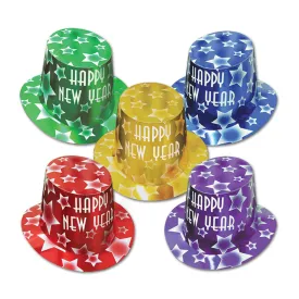 Gem-Star New Years Party Hi-Hats assorted colors (25 per Case)