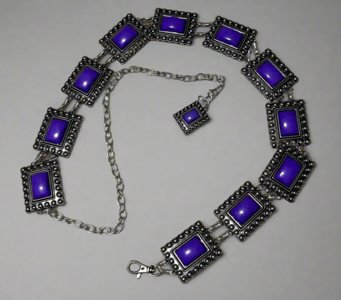 Purple Concho Belts
