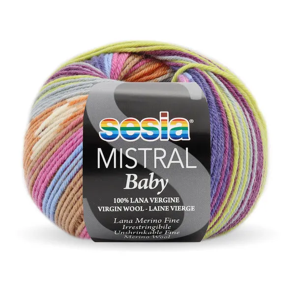 Sesia Mistral Baby 100% fine merino wool - 4ply/fingering weight