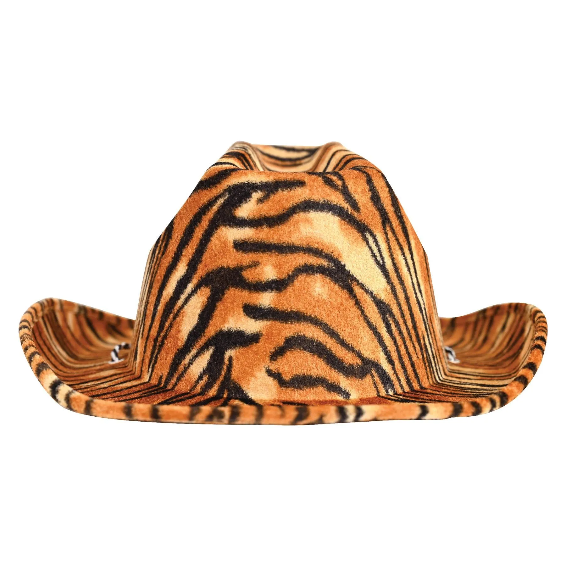 Tiger Print Cowboy Hat (6 Per Case)
